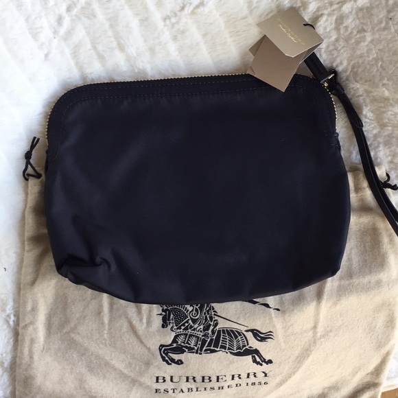 Burberry Sequins Metallic Flowers Large Pouch New - Picture 3 of 5